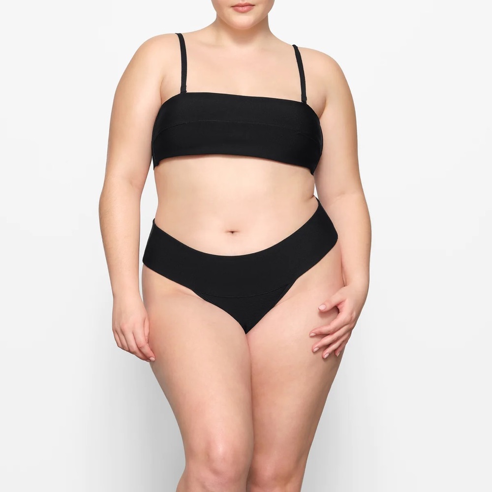 NWT Skims Swim Knit Bandeau Size Medium